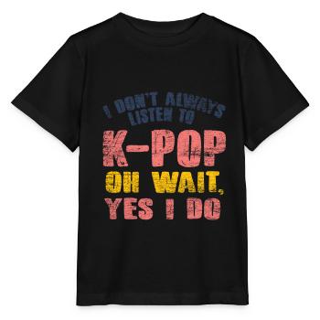 K-Pop - Stanley/Stella MINI CREATOR Kids’ T-Shirt - black - Front - Mikhail (115cm)