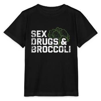 broccoli - Stanley/Stella MINI CREATOR Kids’ T-Shirt - black - Front - Mikhail (115cm)