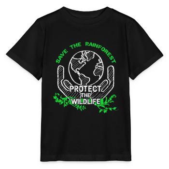 Naturschutz Regenwald Amazonas Klimawandel Klima - Stanley/Stella Kinder T-Shirt MINI CREATOR  - Schwarz - Vorne - Mikhail (115cm)