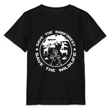 Naturschutz Regenwald Amazonas Klimawandel Klima - Stanley/Stella Kinder T-Shirt MINI CREATOR  - Schwarz - Vorne - Mikhail (115cm)