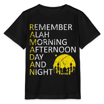 Ramadan Islam croyance islamique cadeau musulman - T-shirt bio MINI CREATOR Stanley/Stella Enfant - noir - Devant - Mikhail (115cm)