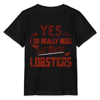 homard - T-shirt bio MINI CREATOR Stanley/Stella Enfant - noir - Devant - Mikhail (115cm)