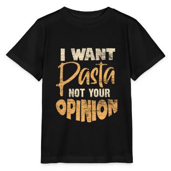 pâtes - T-shirt bio MINI CREATOR Stanley/Stella Enfant - noir - Devant - Mikhail (115cm)