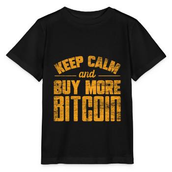 Bitcoin - T-shirt bio MINI CREATOR Stanley/Stella Enfant - noir - Devant - Mikhail (115cm)