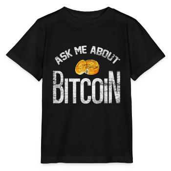 Bitcoin - Stanley/Stella MINI CREATOR Kids’ T-Shirt - black - Front - Mikhail (115cm)