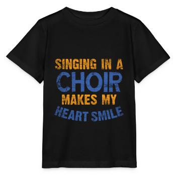 Chant choral - T-shirt bio MINI CREATOR Stanley/Stella Enfant - noir - Devant - Mikhail (115cm)