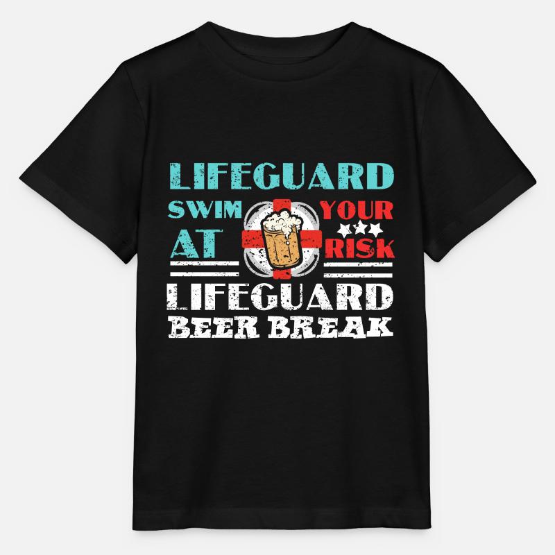 Bademeister Schwimmlehrer Rettungsschwimmer Pool - Stanley/Stella Kinder T-Shirt MINI CREATOR - Schwarz