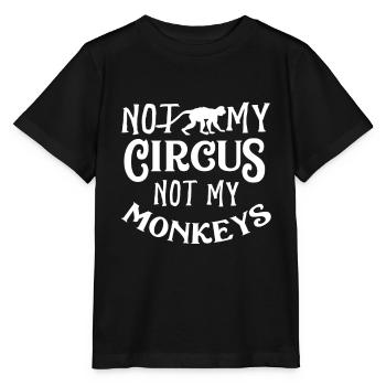 Monkey monkey - Stanley/Stella MINI CREATOR Kids’ T-Shirt - black - Front - Mikhail (115cm)