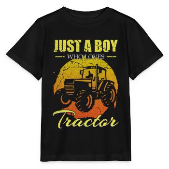 tractor - Stanley/Stella MINI CREATOR Kids’ T-Shirt - black - Front - Mikhail (115cm)