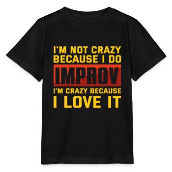 Improv theater drama - Stanley/Stella MINI CREATOR Kids’ T-Shirt - black - Front - Mikhail (115cm)