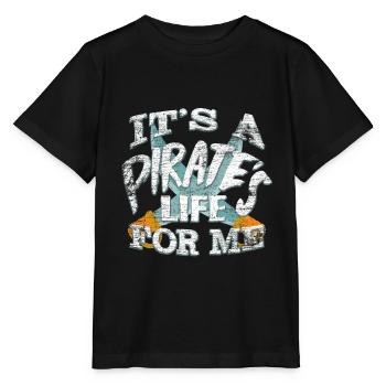 pirate - T-shirt bio MINI CREATOR Stanley/Stella Enfant - noir - Devant - Mikhail (115cm)