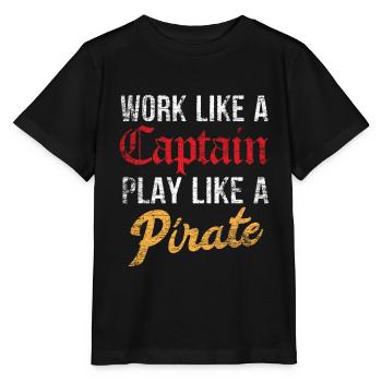 Pirat - T-shirt bio MINI CREATOR Stanley/Stella Enfant - noir - Devant - Mikhail (115cm)