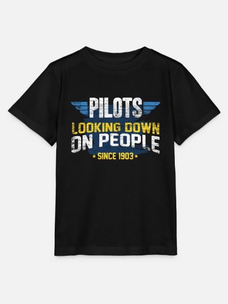 Pilot - Stanley/Stella Kinder T-Shirt MINI CREATOR - Schwarz