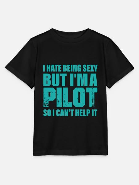 pilot - Stanley/Stella MINI CREATOR Kids’ T-Shirt - black