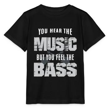 Bass guitar - Stanley/Stella MINI CREATOR Kids’ T-Shirt - black - Front - Mikhail (115cm)