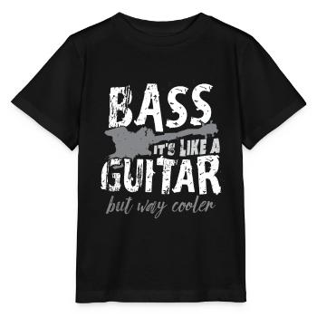 Bass guitar - Stanley/Stella MINI CREATOR Kids’ T-Shirt - black - Front - Mikhail (115cm)