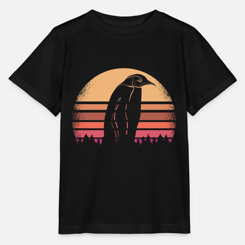 Pinguin - Stanley/Stella Kinder T-Shirt MINI CREATOR  - Schwarz