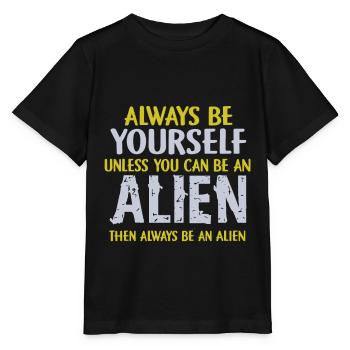 Alien - Stanley/Stella Kinder T-Shirt MINI CREATOR  - Schwarz - Vorne - Mikhail (115cm)