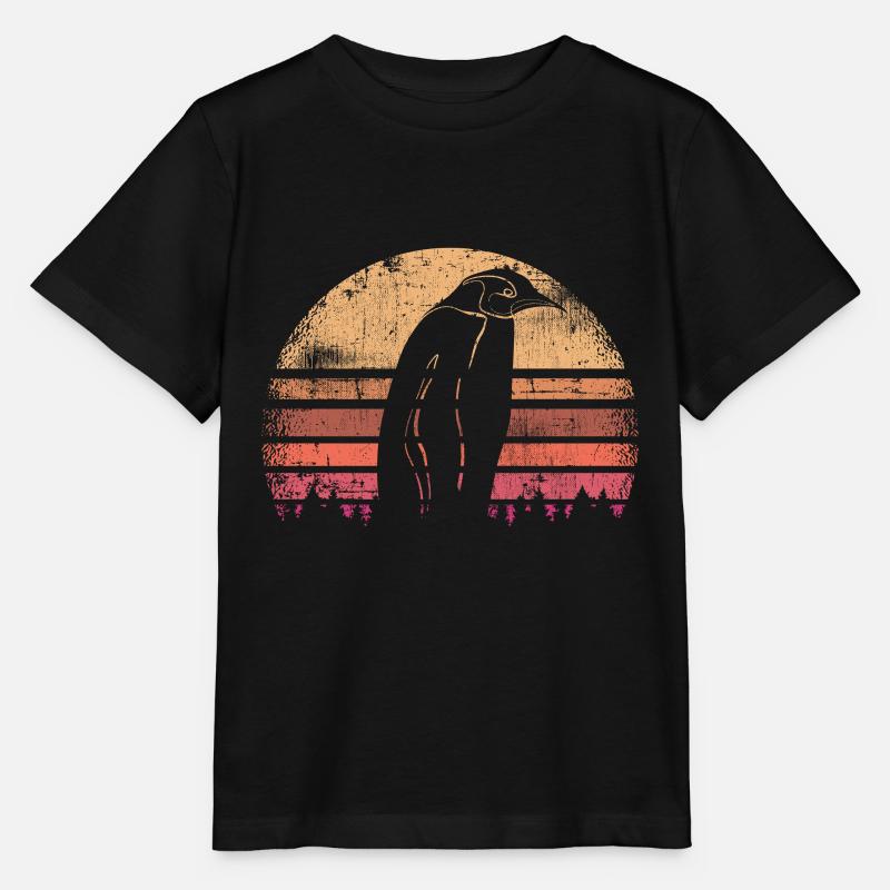 penguin - Stanley/Stella MINI CREATOR Kids’ T-Shirt - black