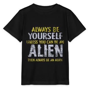 Alien - Stanley/Stella MINI CREATOR Kids’ T-Shirt - black - Front - Mikhail (115cm)