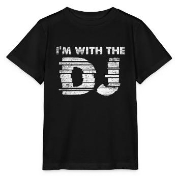 Soirée DJ - T-shirt bio MINI CREATOR Stanley/Stella Enfant - noir - Devant - Mikhail (115cm)