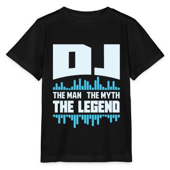 DJ - T-shirt bio MINI CREATOR Stanley/Stella Enfant - noir - Devant - Mikhail (115cm)