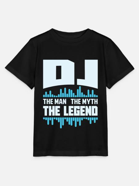 DJ - T-shirt bio MINI CREATOR Stanley/Stella Enfant - noir