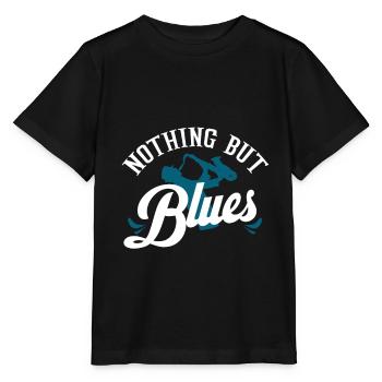 Blues - Stanley/Stella Kinder T-Shirt MINI CREATOR  - Schwarz - Vorne - Mikhail (115cm)