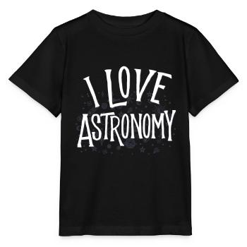 Astronomie - Stanley/Stella Kinder T-Shirt MINI CREATOR  - Schwarz - Vorne - Mikhail (115cm)