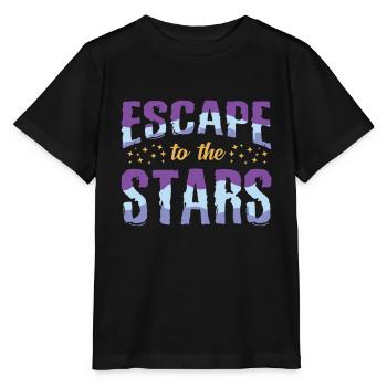 Astronaute de la galaxie - T-shirt bio MINI CREATOR Stanley/Stella Enfant - noir - Devant - Mikhail (115cm)