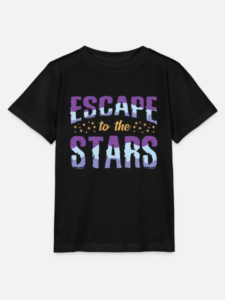Galaxie Astronaut - Stanley/Stella Kinder T-Shirt MINI CREATOR  - Schwarz