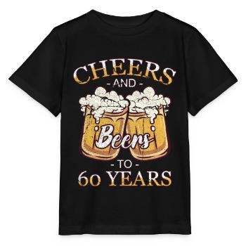 60 ans 60 ans de pension 60 Année de naissance - T-shirt bio MINI CREATOR Stanley/Stella Enfant - noir - Devant - Mikhail (115cm)