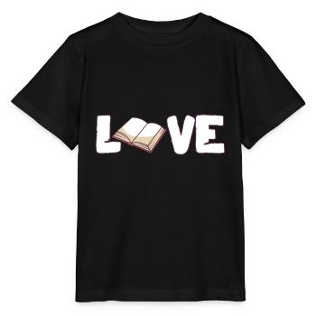 Livre, livres, amour des livres - T-shirt bio MINI CREATOR Stanley/Stella Enfant - noir - Devant - Mikhail (115cm)