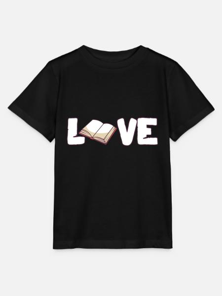 Book, books, love of books - Stanley/Stella MINI CREATOR Kids’ T-Shirt - black