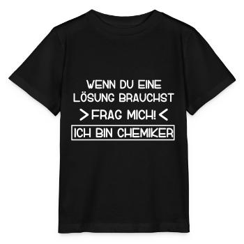 wenn du eine Lösung brauchst chemiker - Chemiker - Stanley/Stella Kinder T-Shirt MINI CREATOR  - Schwarz - Vorne - Mikhail (115cm)