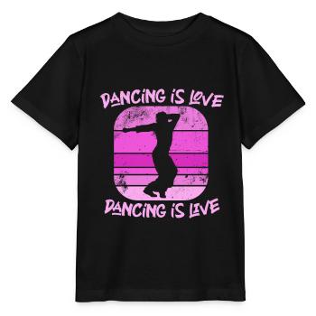 la danse est l'amour la danse est la vie - T-shirt bio MINI CREATOR Stanley/Stella Enfant - noir - Devant - Mikhail (115cm)