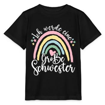 Ich Werde Große Schwester 2023 Boho Bohemian - Stanley/Stella Kinder T-Shirt MINI CREATOR  - Schwarz - Vorne - Mikhail (115cm)