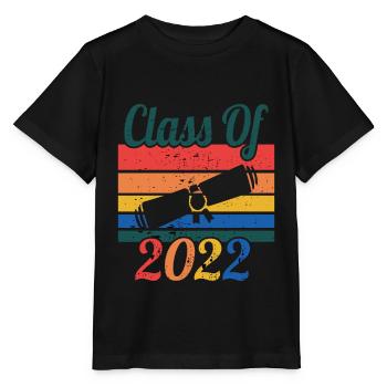 Class of 2022 Graduation Retro Sunset - Stanley/Stella MINI CREATOR Kids’ T-Shirt - black - Front - Mikhail (115cm)