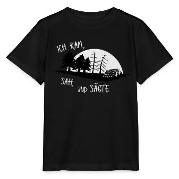 Wald Holzfäller Landwirt Sägewerk Geschenk - Stanley/Stella Kinder T-Shirt MINI CREATOR  - Schwarz - Vorne - Mikhail (115cm)