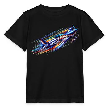 Avion de voltige - T-shirt bio MINI CREATOR Stanley/Stella Enfant - noir - Devant - Mikhail (115cm)
