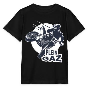 Motocross biker homme sport moto enduro - T-shirt bio MINI CREATOR Stanley/Stella Enfant - noir - Devant - Mikhail (115cm)