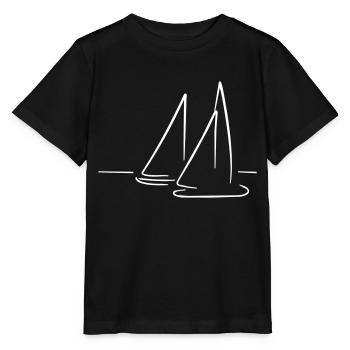 Sailboat - Stanley/Stella MINI CREATOR Kids’ T-Shirt - black - Front - Mikhail (115cm)