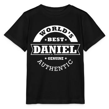 Daniel world s best personalized name daniel - Stanley/Stella MINI CREATOR Kids’ T-Shirt - black - Front - Mikhail (115cm)