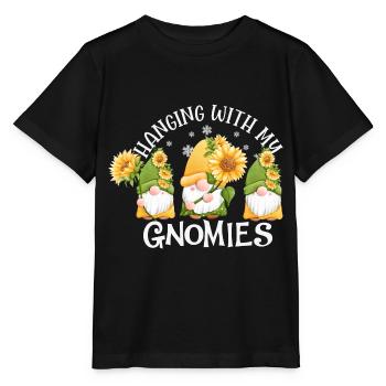 Abhängen mit meinen Gnomien - Stanley/Stella Kinder T-Shirt MINI CREATOR  - Schwarz - Vorne - Mikhail (115cm)