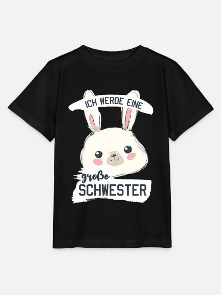 Ich werde eine Große Schwester - Stanley/Stella Kinder T-Shirt MINI CREATOR  - Schwarz