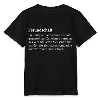 Freundschaft - Stanley/Stella Kinder T-Shirt MINI CREATOR  - Schwarz - Vorne - Mikhail (115cm)