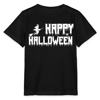Fröhliches Halloween. Fröhliches Halloween. - Stanley/Stella Kinder T-Shirt MINI CREATOR  - Schwarz - Vorne - Mikhail (115cm)