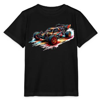 RC Buggy - Color Splash - T-shirt bio MINI CREATOR Stanley/Stella Enfant - noir - Devant - Mikhail (115cm)