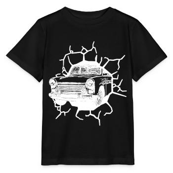 Trabi  Oldtimer Mauerfall Ostalgie Ossi - Stanley/Stella Kinder T-Shirt MINI CREATOR  - Schwarz - Vorne - Mikhail (115cm)