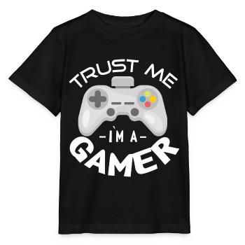 Croyez-moi, je suis un joueur de jeux de hasard - T-shirt bio MINI CREATOR Stanley/Stella Enfant - noir - Devant - Mikhail (115cm)